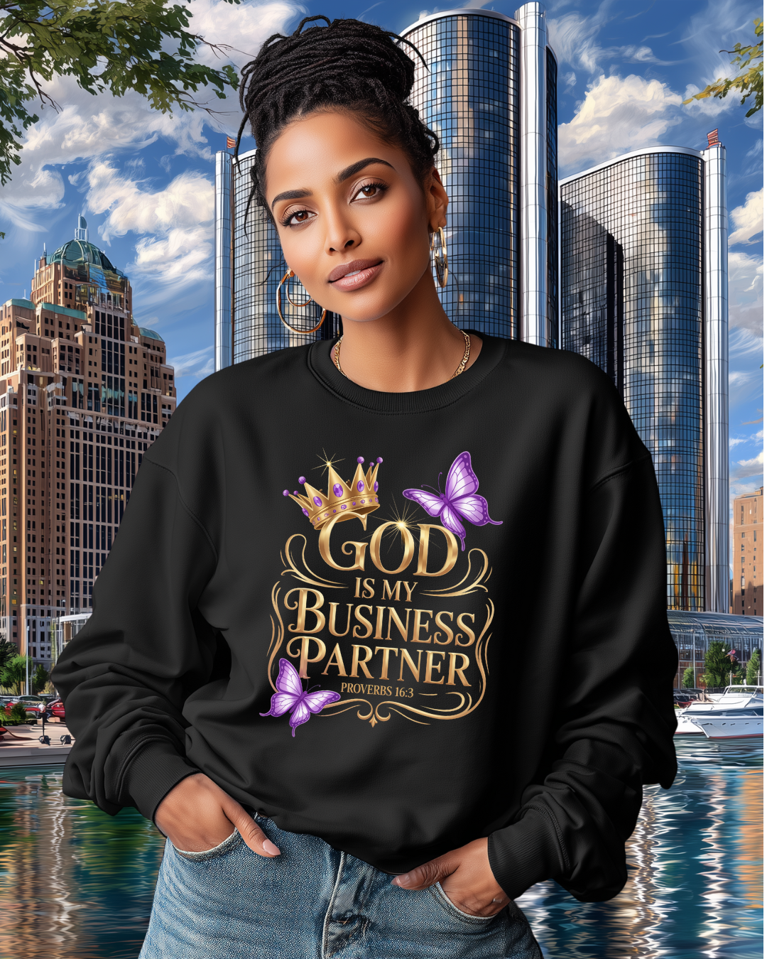 God is My Business Partner Sweatshirt