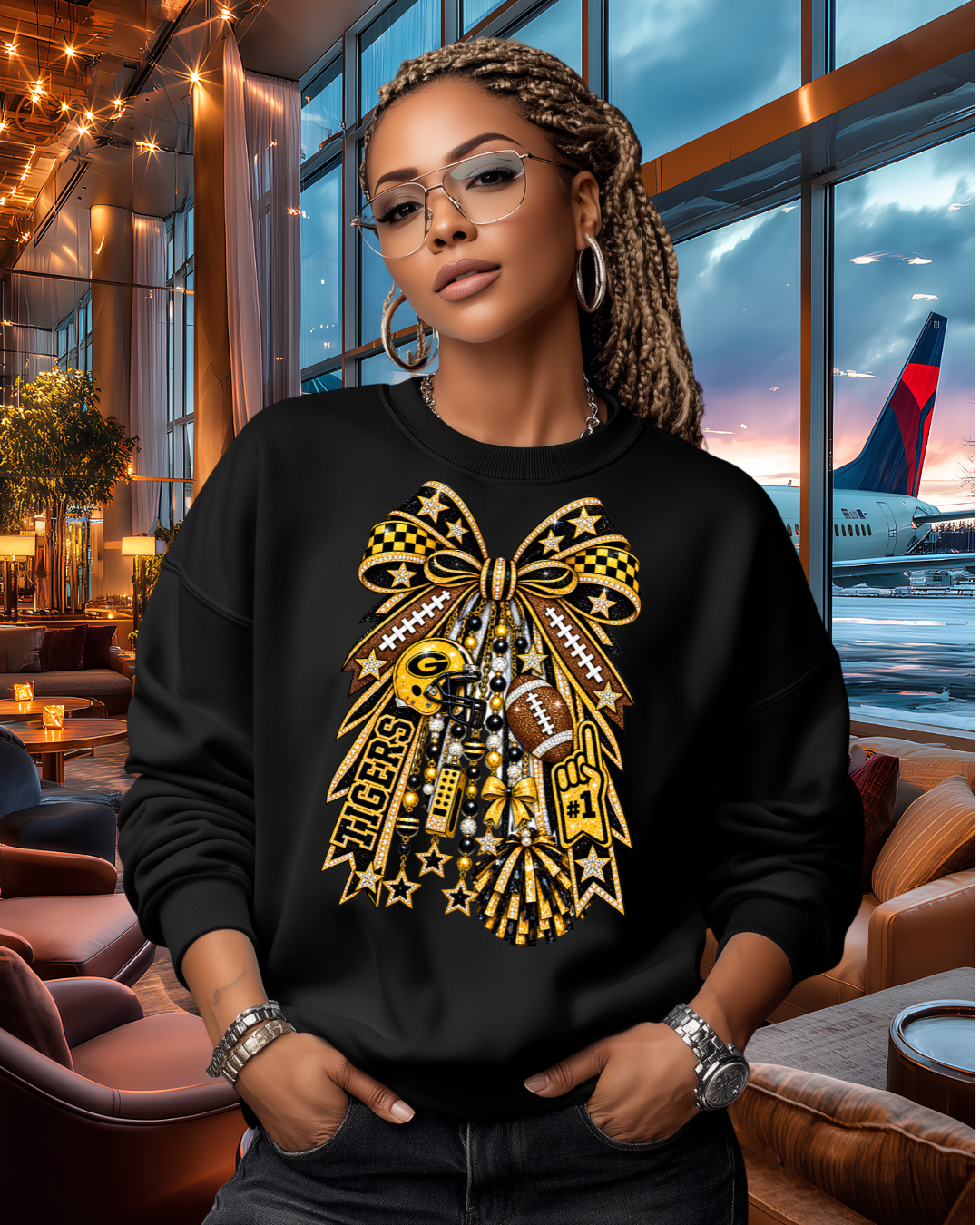 Grambling Spirit Bow Sweatshirt