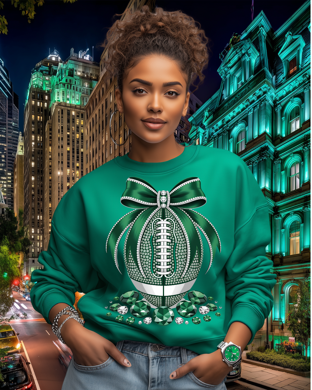 Eagles Bling Football