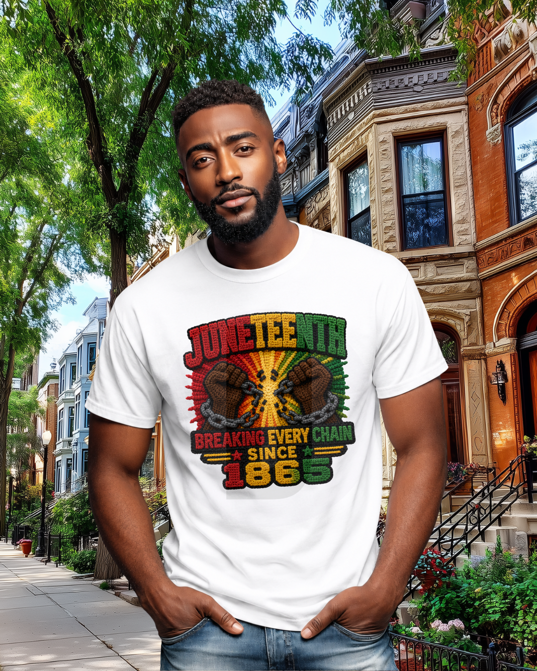 Juneteenth Breaking Chains T-shirt