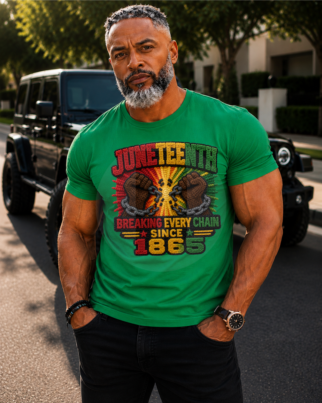 Juneteenth Breaking Chains T-shirt