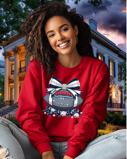 JSU Bling Football Sweatshirt Option 3