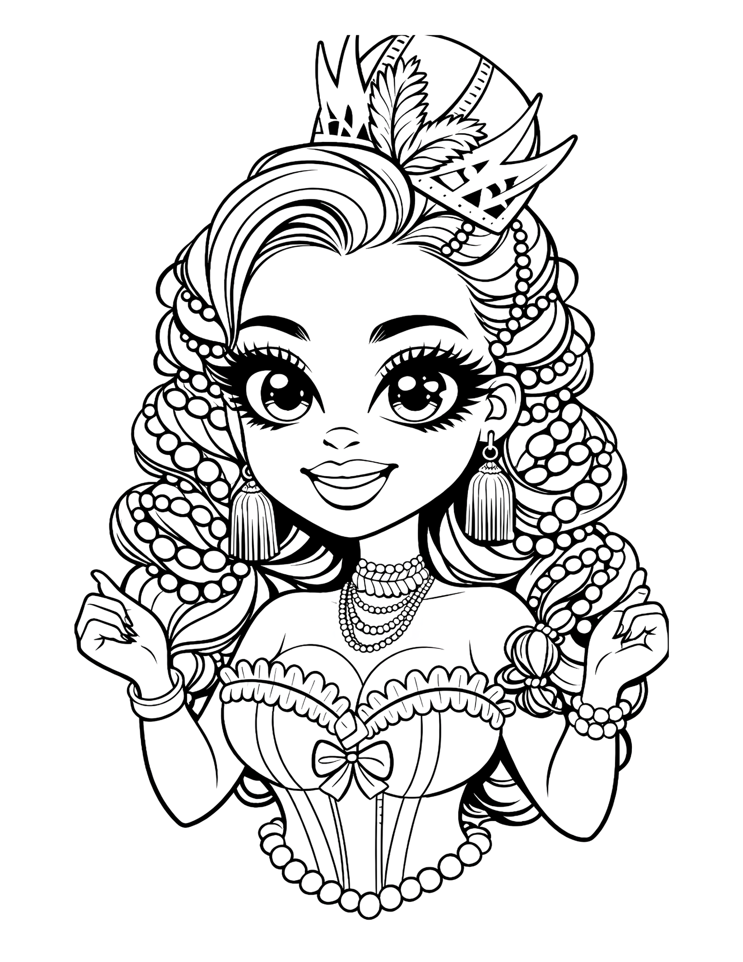 Laissez Les Bons Temps Rouler Digital Coloring Pages