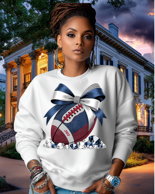 JSU Bling Football Sweatshirt Option 2