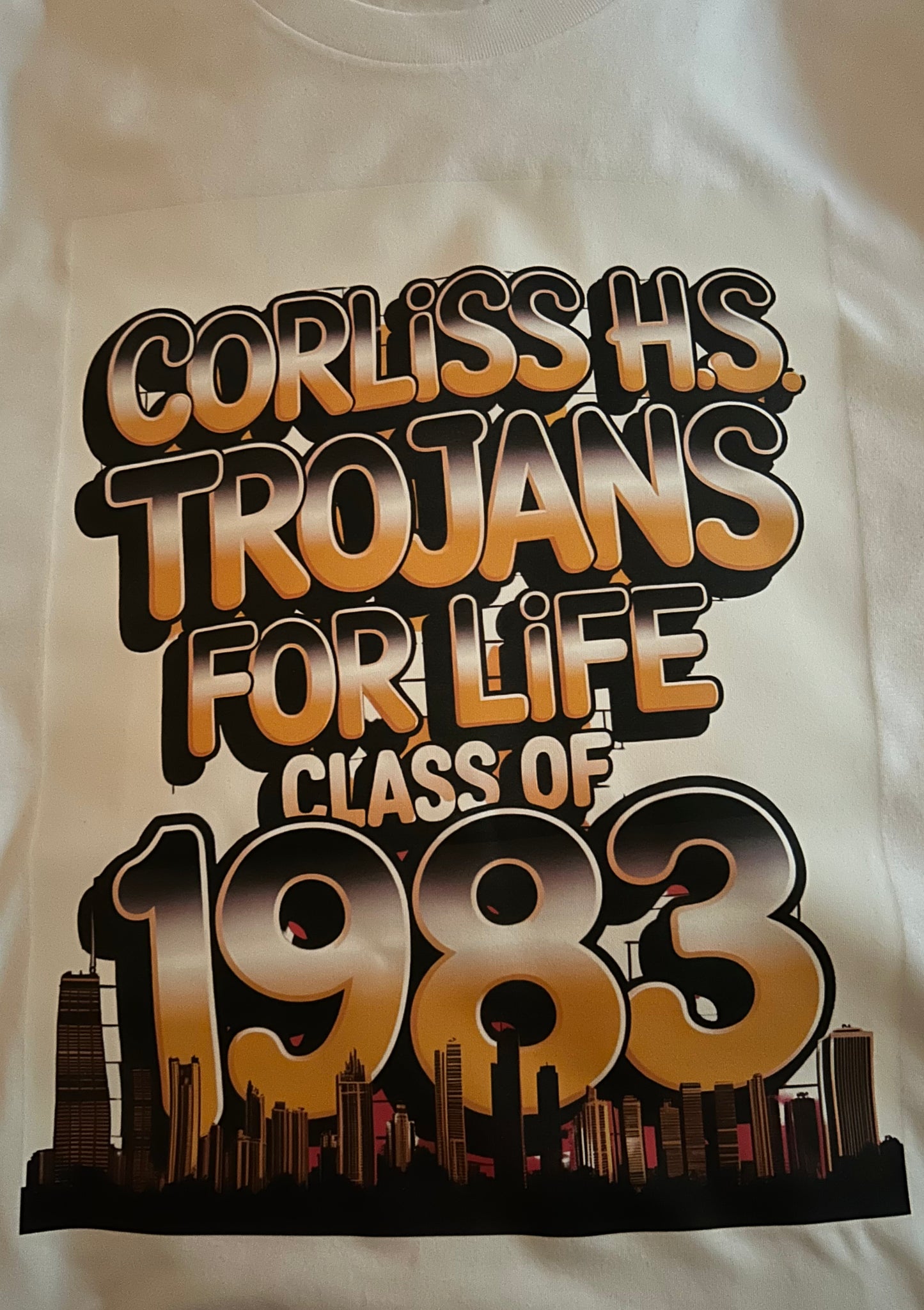 Corliss High School 1983 Skyline VINYL T-shirt
