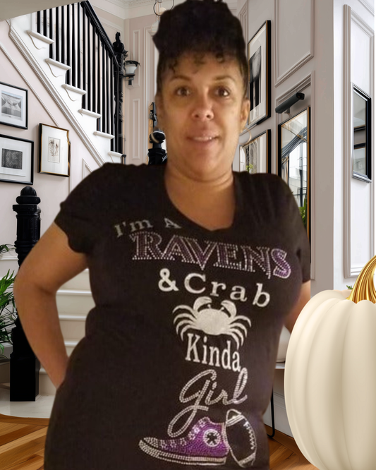 Ravens and Crab Kinda Girl T-shirt