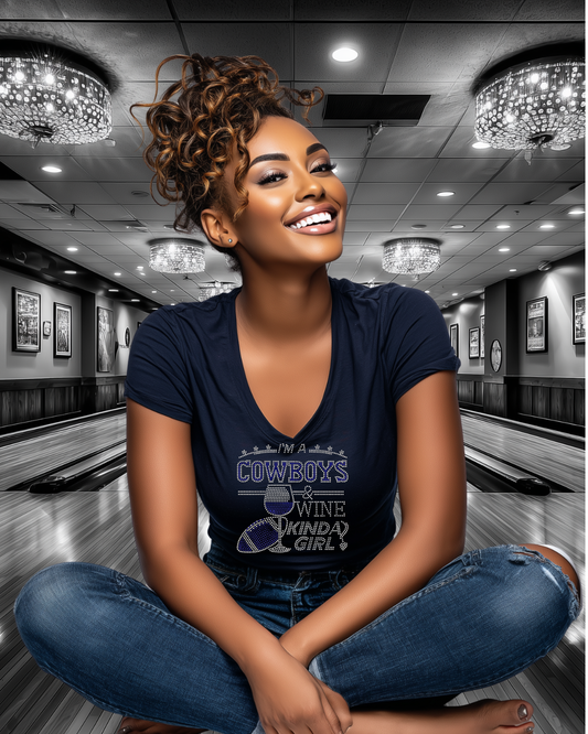 Cowboys And Wine Kinda Girl T-shirt