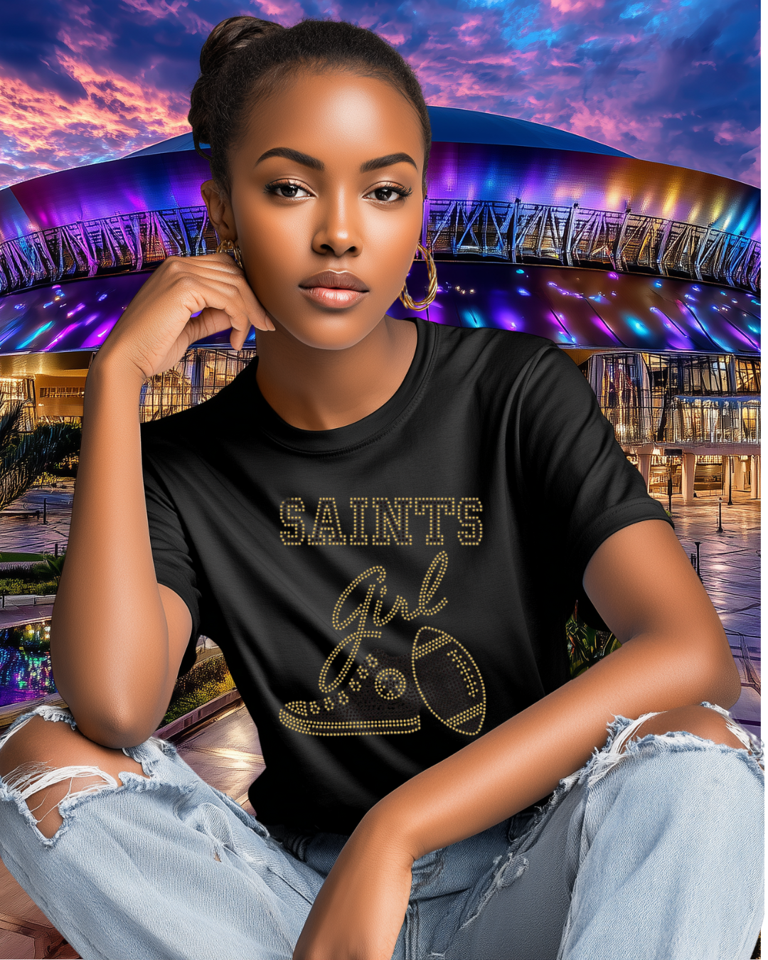 Saints Girl  Chuck's T-shirt