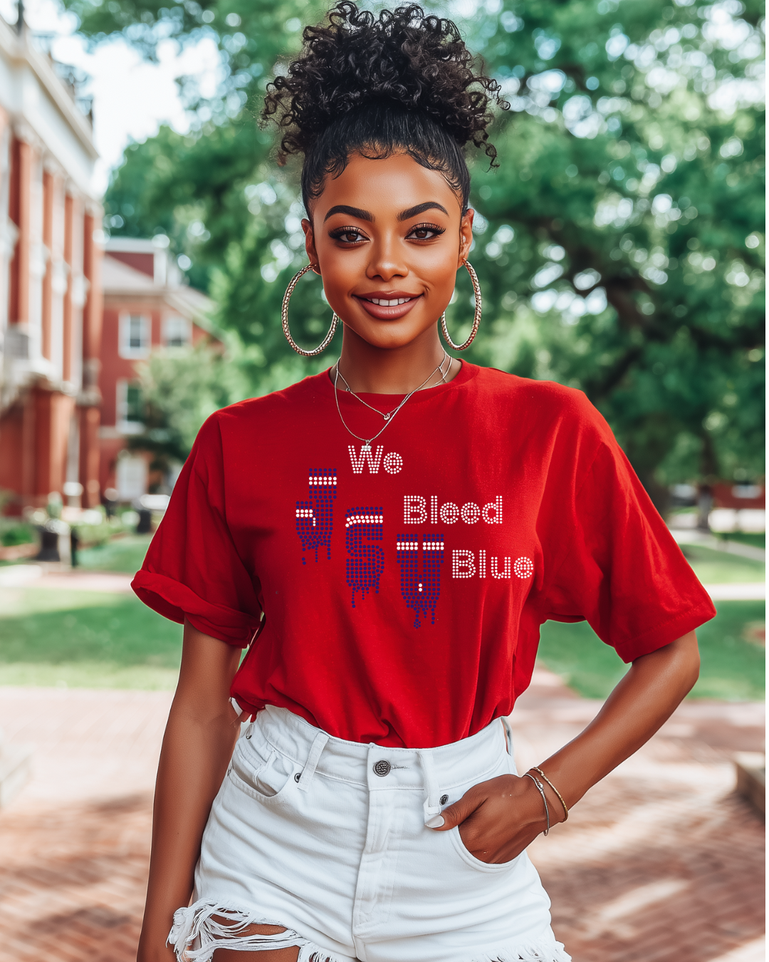 MY HBCU We Bleed Blue T-shirt