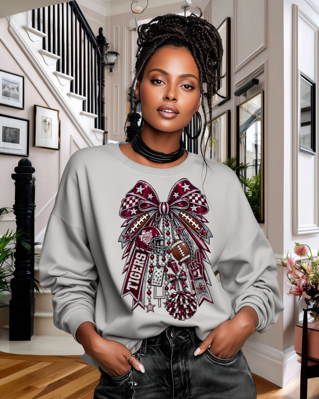 Texas Southern Spirit Bow Sweatshirt