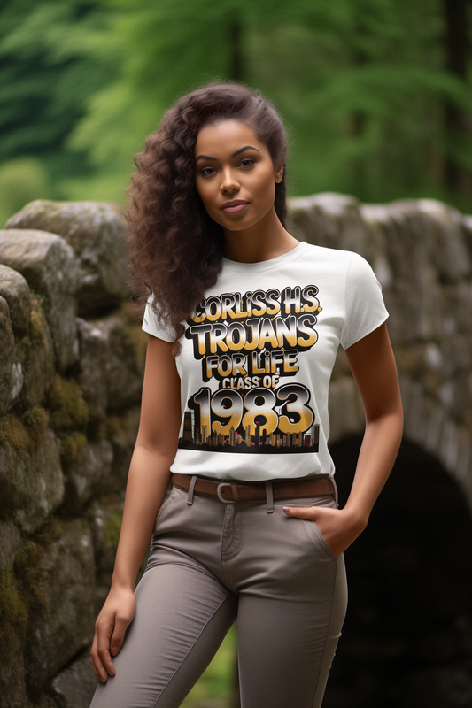 Corliss High School 1983 Skyline VINYL T-shirt